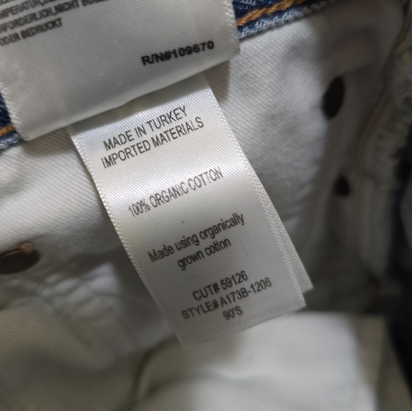 Agolde 90s Pinch Crop Distressed Jeans 28 Ultra High Rise Organic Cotton - Picture 8 of 8